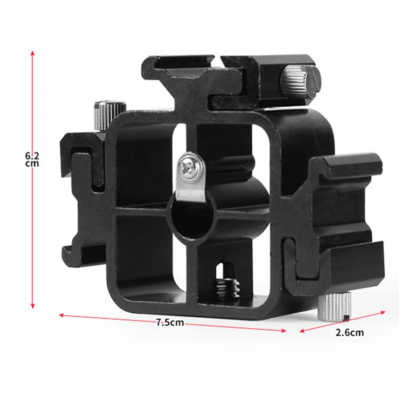 Тройной Горячий башмак Кронштейн холодный светильник Speedlite подставка держатель