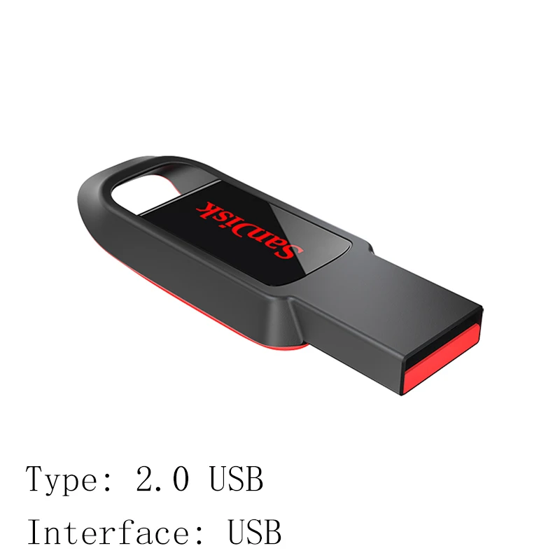 CZ61 Флеш-накопитель USB sandisk 32, 64, 128, 16 ГБ, мини-накопитель 128 ГБ, 64 ГБ, 32 ГБ, 16 ГБ, флеш-накопитель 2,0, USB флешка, диск на ключ, память для телефона - Цвет: CZ61
