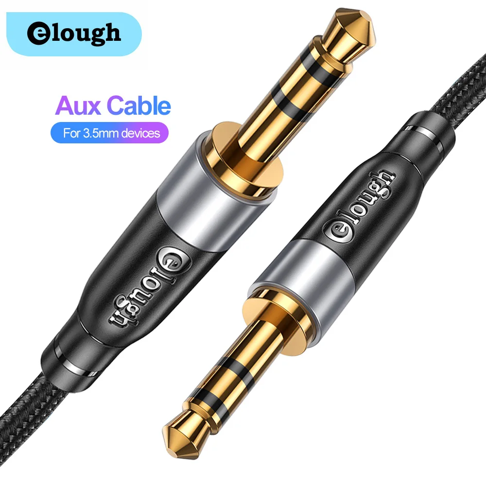 

Elough AUX Cable Speaker Wire Jack 3.5mm Audio Cable for iphone Xiaomi Computer Laptop Headphone Male to Male 3.5 Aux jack Cable