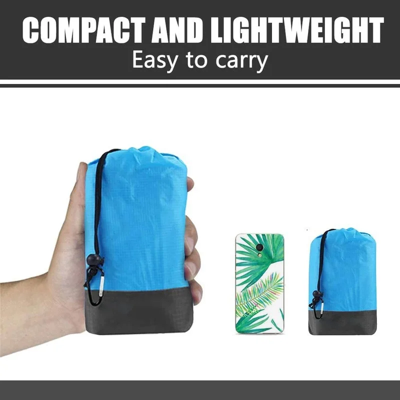 

Большое водонепроницаемое пляжное одеяло, одеяло для пикника, напольный коврик, складной походный водонепроницаемый и складной нейлоновый...