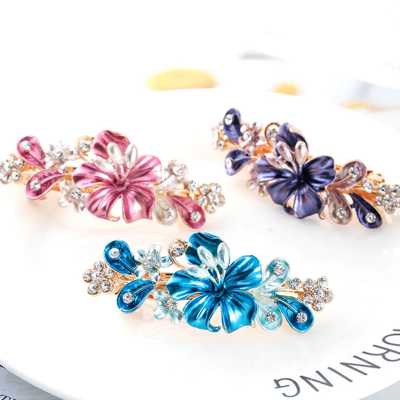 

Korean Style Top Clip Headdress Simple Bangs One Word Side Phoenix, Butterfly, Flower Accessori