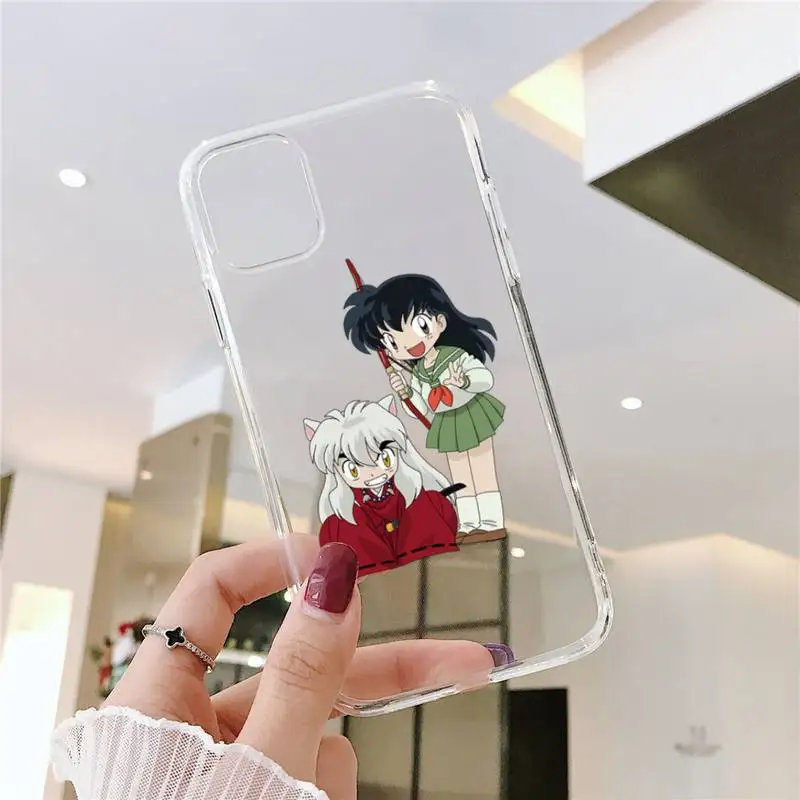 

Inuyasha Japan Anime Phone Case Transparent for iPhone 11 12 mini pro XS MAX 8 7 6 6S Plus X 5S SE 2020 XR