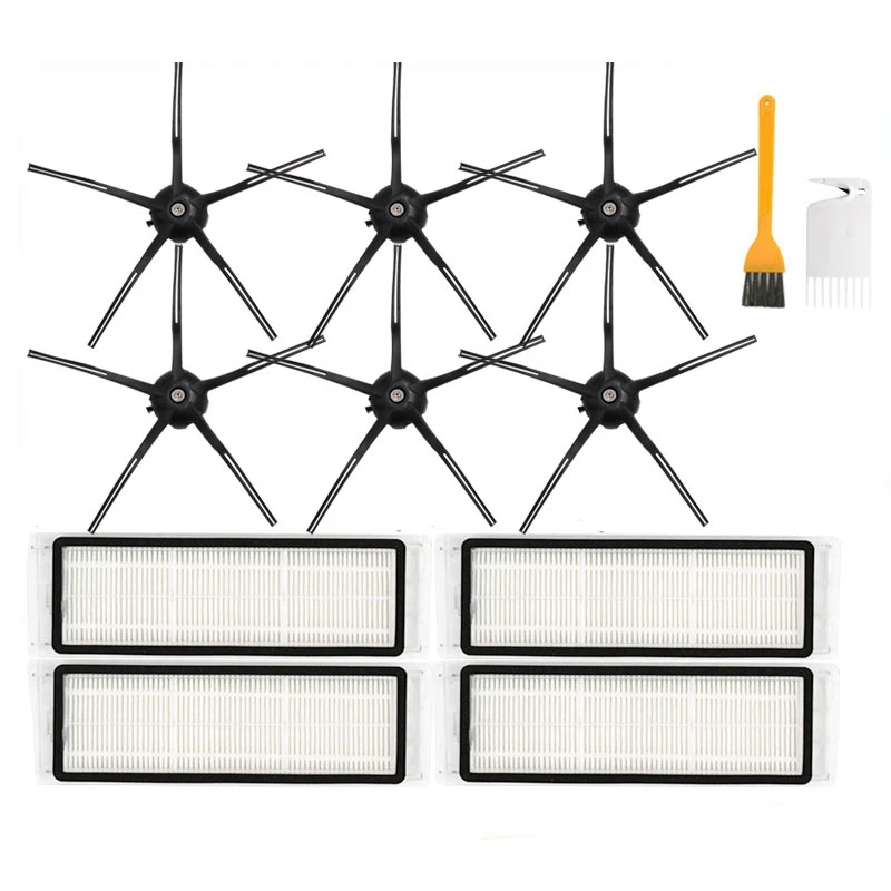 

All Sets Main Brush Side Brush HEPA Filter Replacement for Xiaomi Roborock S6 S6 Pure S6 MaxV Vacuum Cleaner Parts