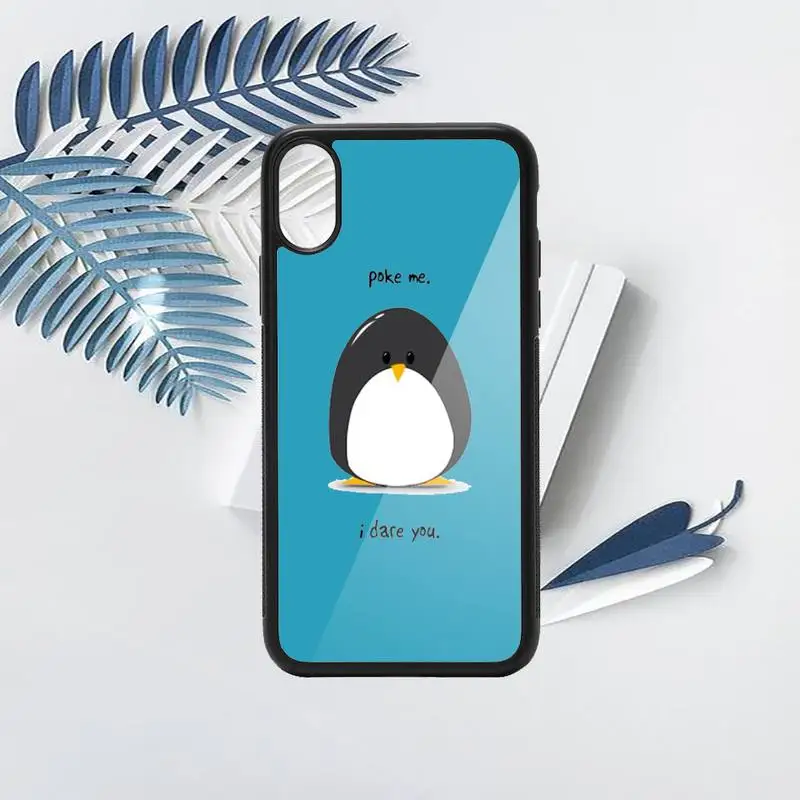 

Penguin Cute animal cartoon Lovely luxury Phone Case coque PC for iPhone 11 12 pro XS MAX 8 7 6 6S Plus X 5S SE 2020 XR