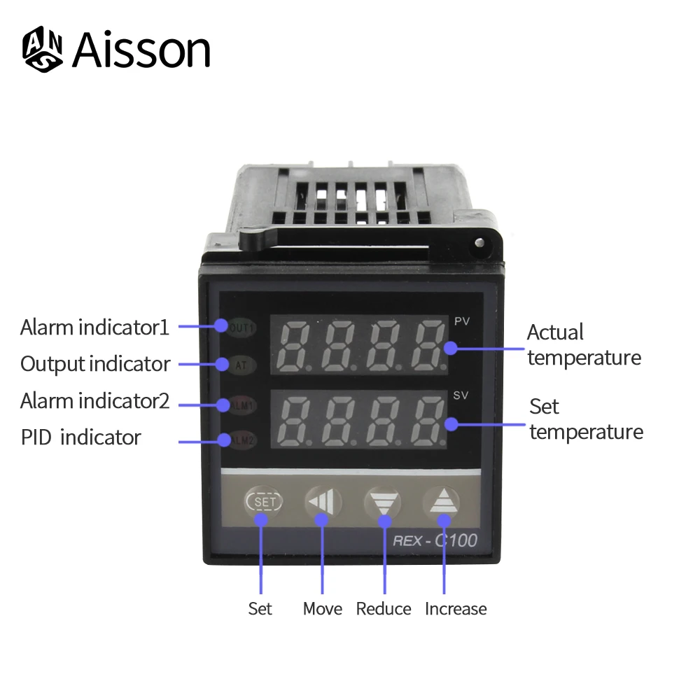 Семейный -регулятор температуры с цифровым дисплеем, Термостат 110 В .