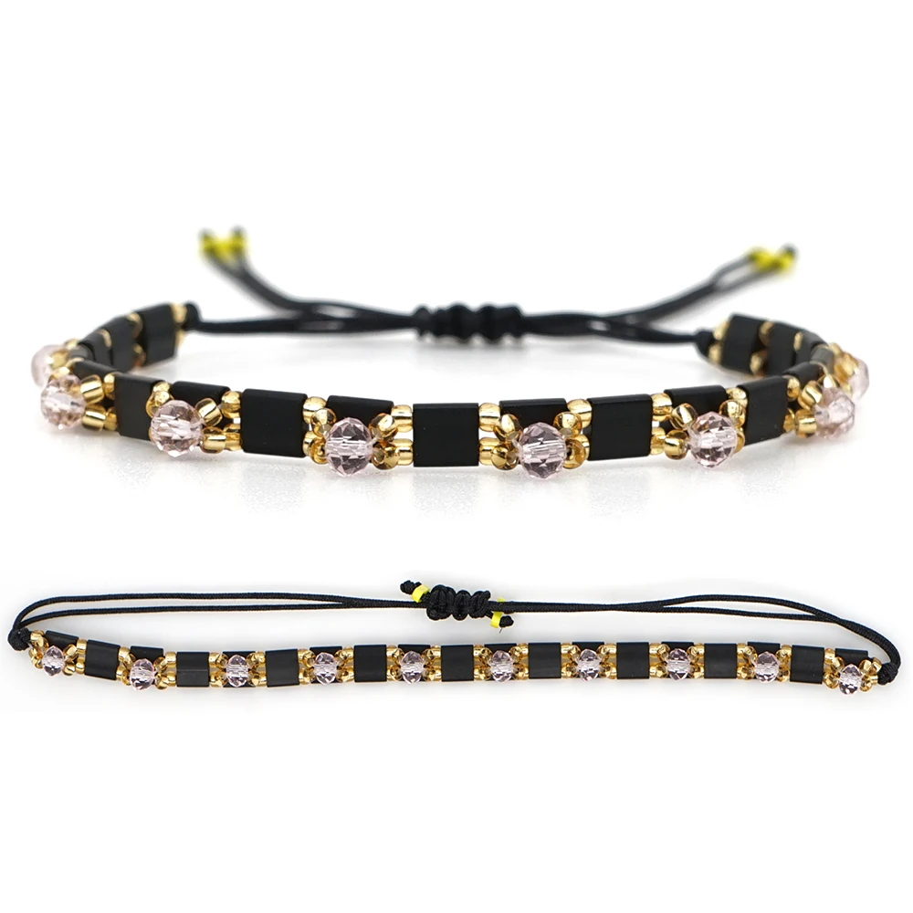 Go2boho MIYUKI Tila бусины браслет эмаль плитка браслет с надписью «Love» ювелирные изделия CHINGONA-браслеты power Bileklik Для женщин