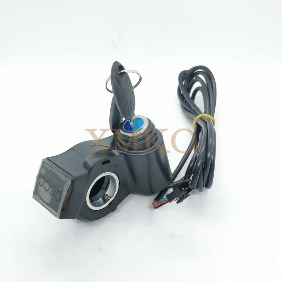 LCD Display Panel Voltage Waterproof Wire With Power Switch Key For Electric Scooter Bike E-Bike Tricycle Vehicle Universal Part | Спорт и
