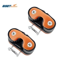 2pcs composite ball bearing cam cleat with leading ring pilates equipment boat fast entry rope wire fairlead sailing accessories
