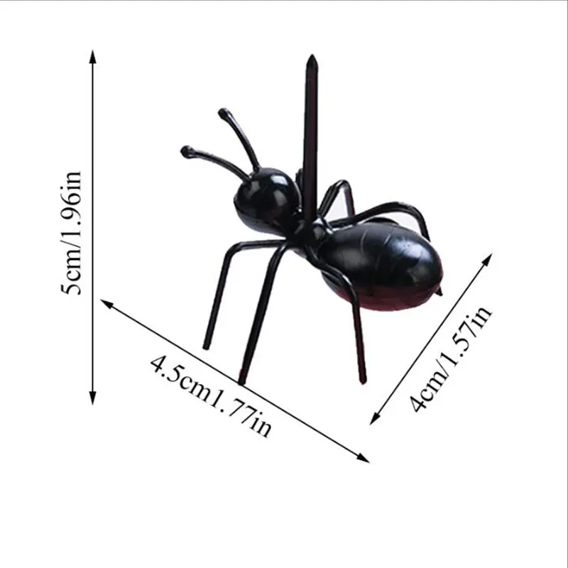 12 PCS Ants Food Fruit Picks decoration Ant Shape Forks Snack Cake Dessert Tableware for Home Kitchen Party Dinner Pick | Дом и сад