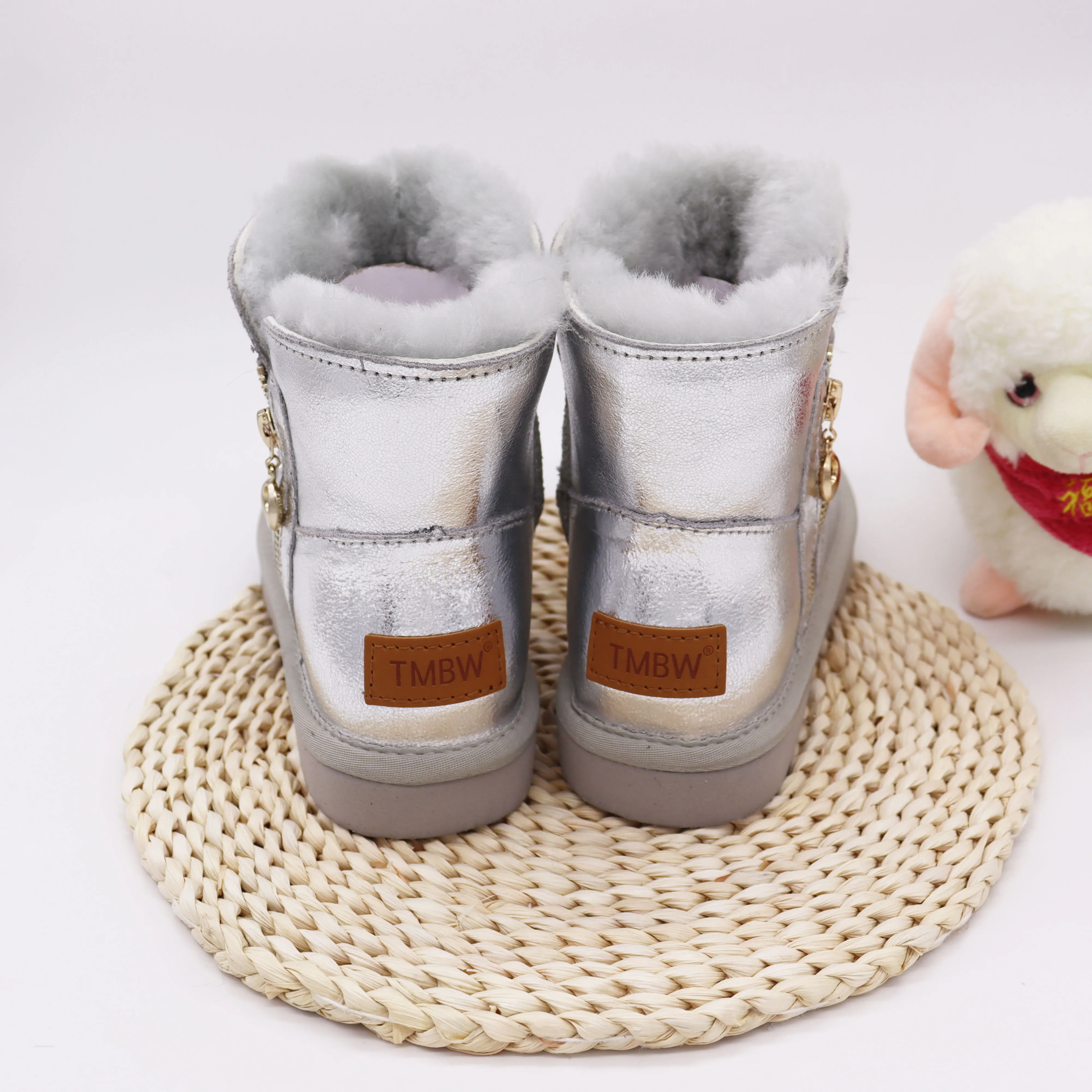 Женские Водонепроницаемые ботинки из натуральной кожи на плоской подошве | Обувь