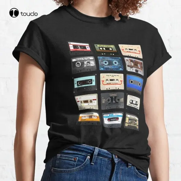 

#Music Tape Classic T-Shirt Custom Aldult Teen Unisex Digital Printing Tee Shirt Fashion Funny New Xs-5Xl