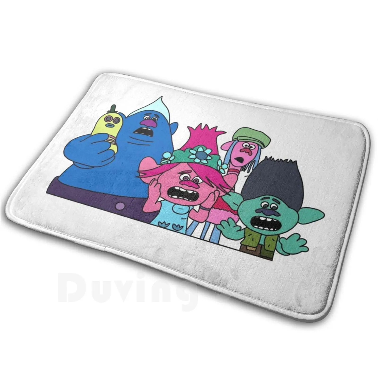 

Group From Trolls Movie Carpet Mat Rug Cushion Trolls Happy Trolls Movie