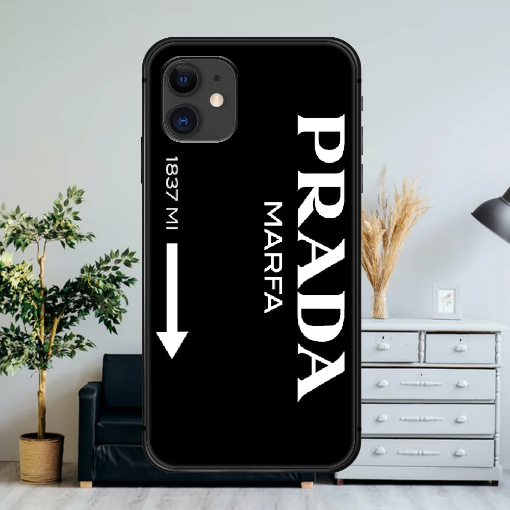 

Fashion Italy luxury Brand Phone Case For iPhone 4 4s 5 5S SE 5C 6 6S 7 8 Plus X XS XR 11 12 Mini Pro Max 2020 black Prime 3D