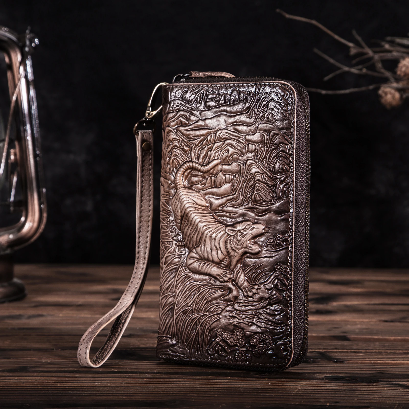 Унисекс из натуральной кожи высокого качества модный бренд цепь Чековая книга на