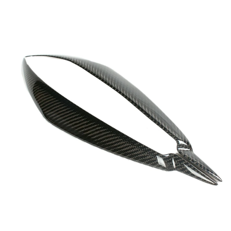 

Car Carbon Fiber Headlight Eyelid Eyebrow Cover for-BMW E71 X6 X6M 2008-2014