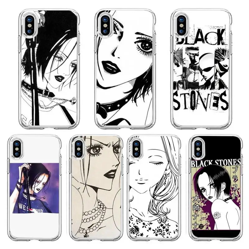 

Nana Osaki Anime Phone Case Transparent soft For iphone 13 12 11 8 7 plus mini x xs xr pro max