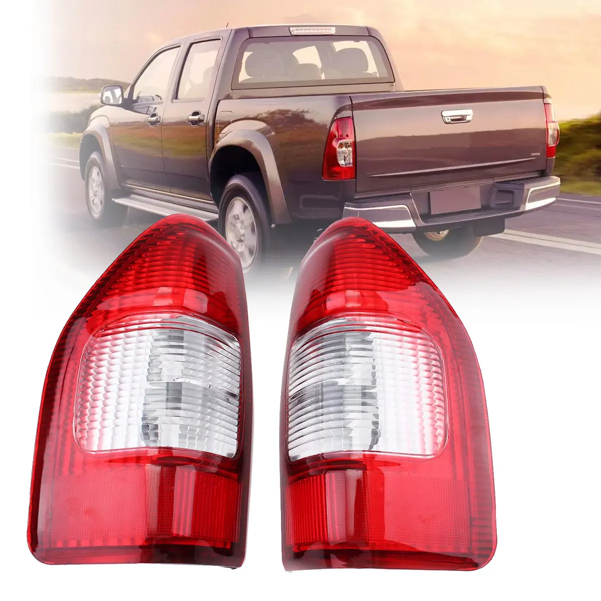 1/2 шт. хвост светильник для Isuzu Rodeo DMax Денвер пикап задний стоп сигнал туман лампа