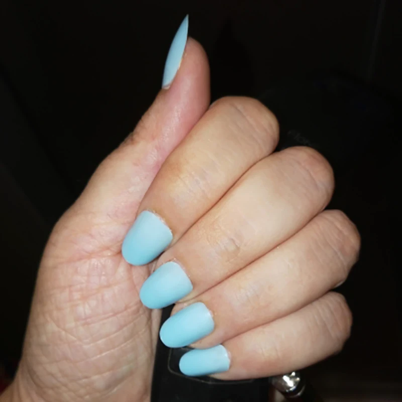 5 комплектов из 24 штук в комплекте круглые цветные накладные ногти полное