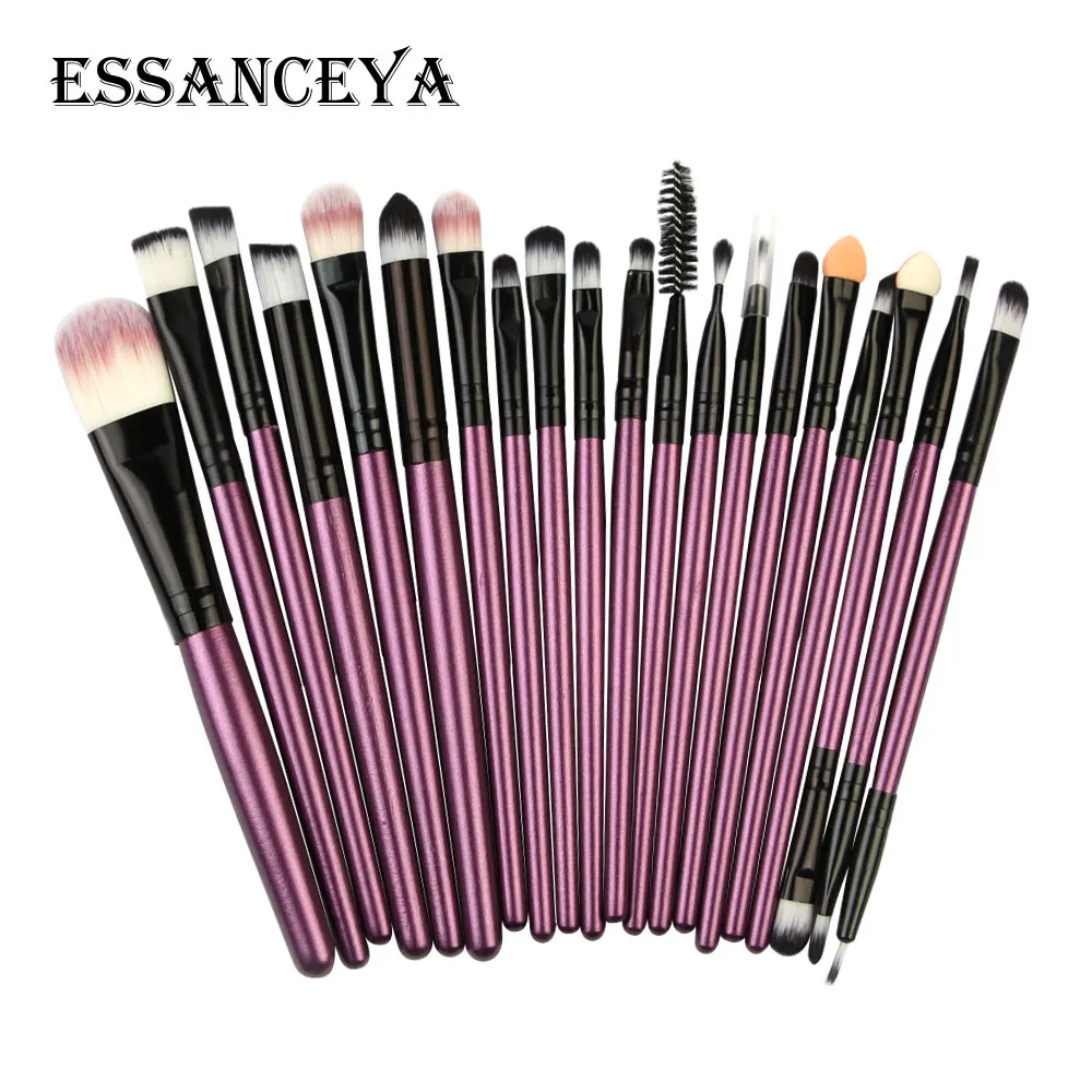ESSANCEYA набор кистей для макияжа 20 шт. туалетных принадлежностей деревянных + 4