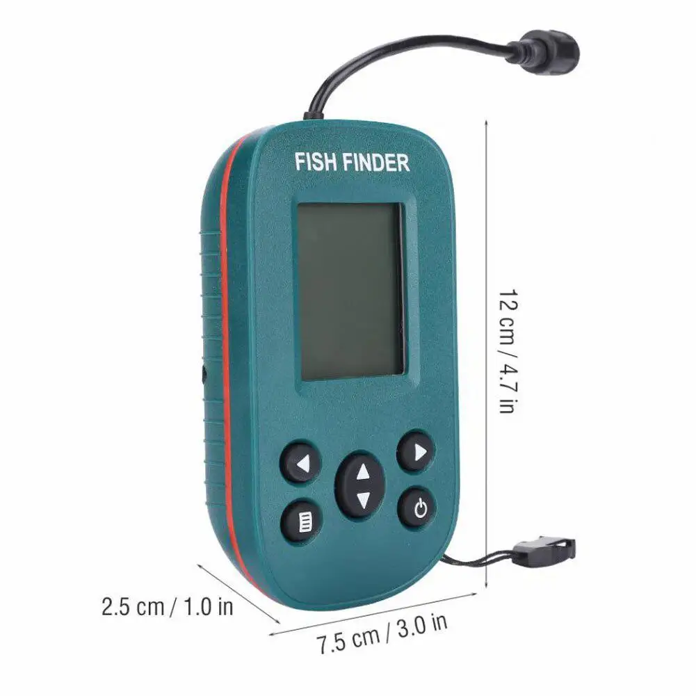 Эхолот для поиска рыбы 100 м высокое разрешение гидролокатор 200 кГц частота