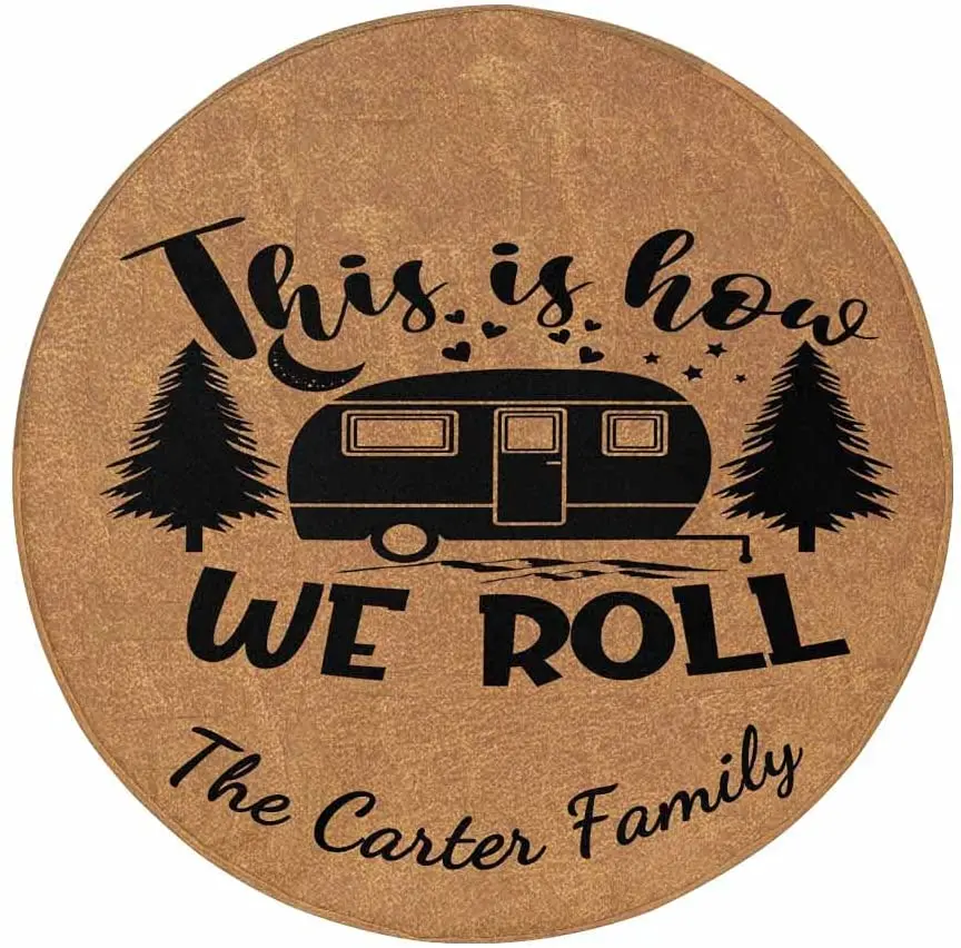 

This Is How We Roll Camper Spare Tire Covers, Wheel Covers Protectors Fits Tire for Trailer Camper RV SUV