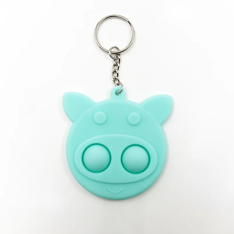 

Keychain Finger Bubble Children's Keychain Handmade Diy Pressing Toy Holder Decoration Pendant Keychain Children Gift Multicolor