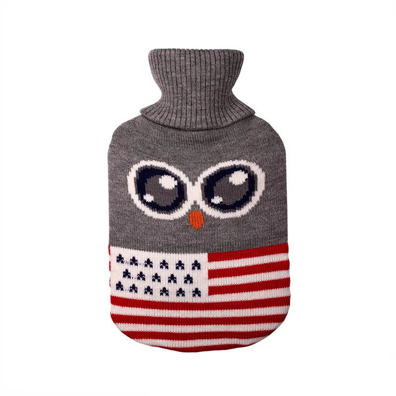 1 шт. Трикотажный чехол для горячей воды съемная крышка бутылка с чехлом моющаяся