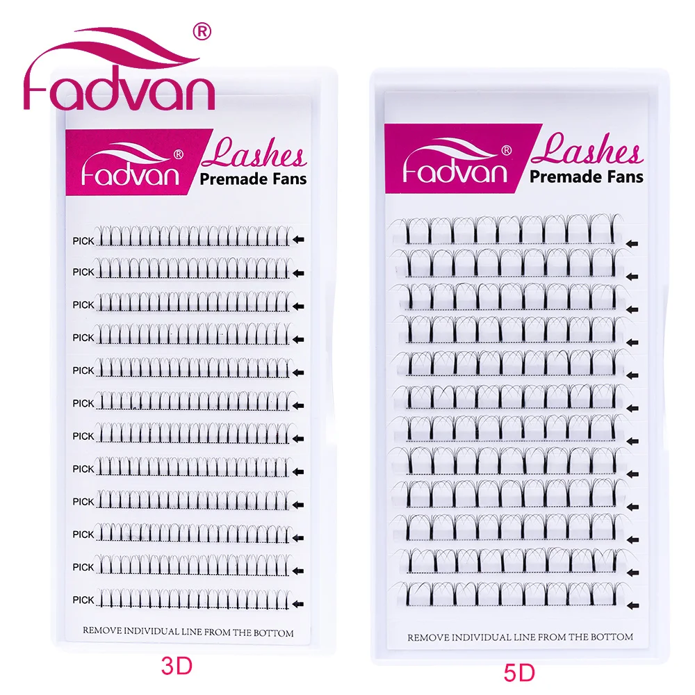 Ресницы для макияжа Fadvan объемные 8 15 мм|Накладные ресницы| |