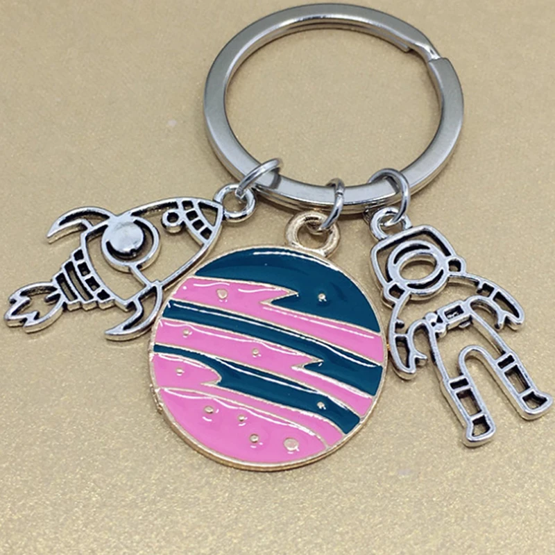 Брелок космонавта космоса астрономических астрономов кольца для ключей сумка