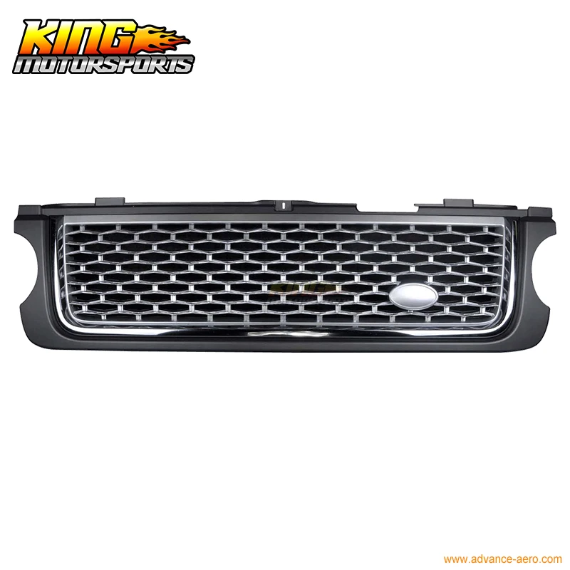 Подходит для 10 11 12 Land Rover Range L322 передняя вытяжка черная серебристая сетка новая
