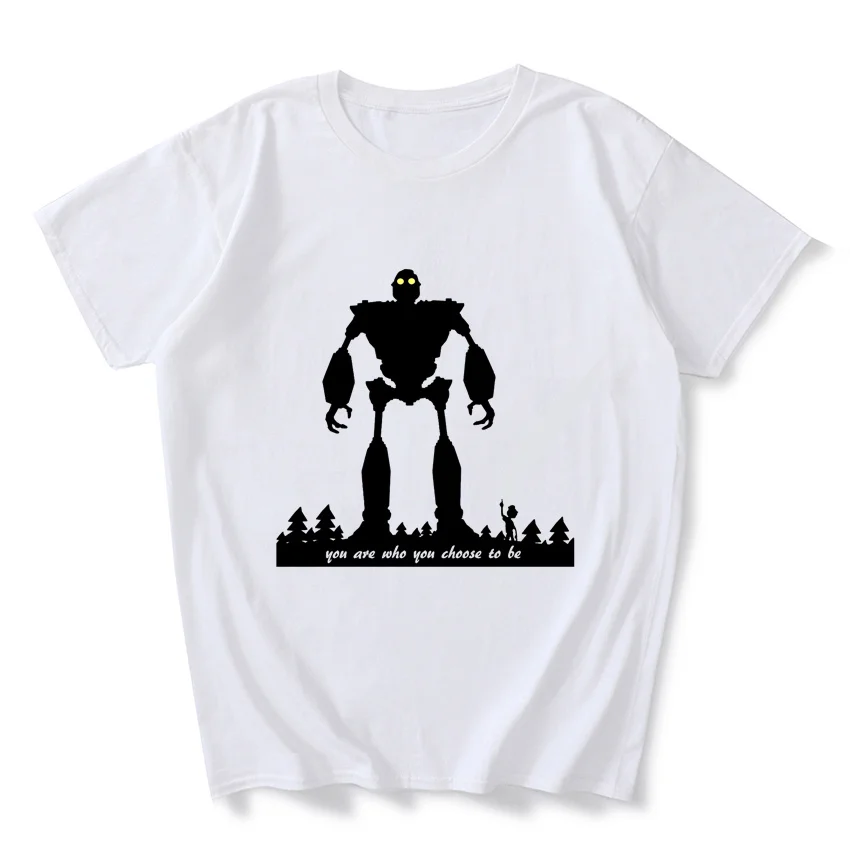 

Iron Giant T Shirt You Are Who You Choose To Be Tops Tee Casual Cotton T-Shirts Loose Comfortable Clothes Gift