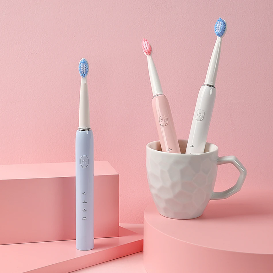 

Зубная щетка Proalpha J20 звуковая электрическая для взрослых, зубная щетка с насадкой, пара зубных щеток, подарок на Рождество