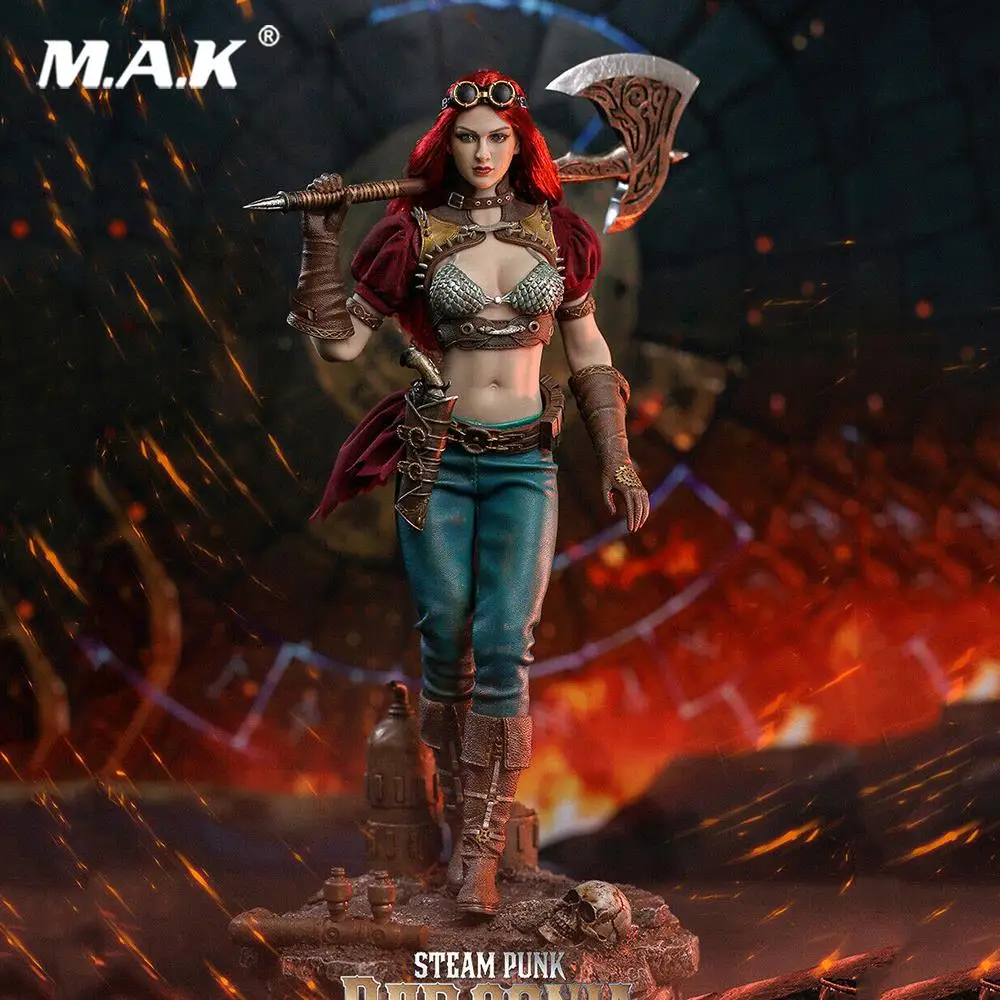 Новая модель телефона яркая 1/6 стимпанк красная фигурка Sonja Бесшовный корпус