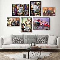 theft auto game canvas 5 gta hot video painting pictures on the wall nordic decoration home decor affiche