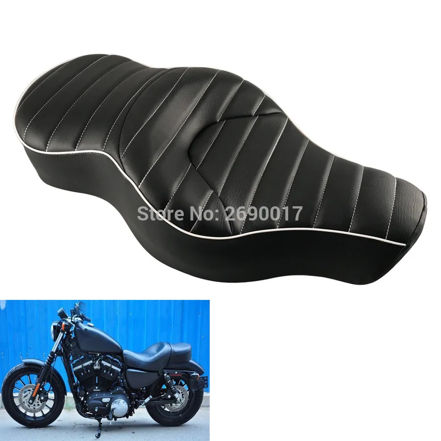 Driver Rear Passenger Seat Two UP Fits For Harley Sportster XL883 1200 2004-2016 |