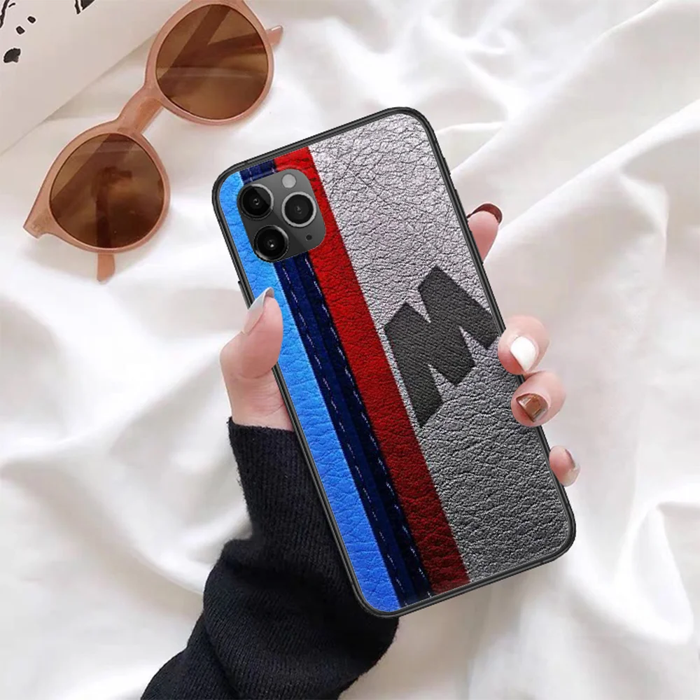 

Germany BMW Sports Car Phone Case For Iphone 4 4s 5 5S SE 5C 6 6S 7 8 Plus X XS XR 11 12 Mini Pro Max 2020 black Bumper Fashion