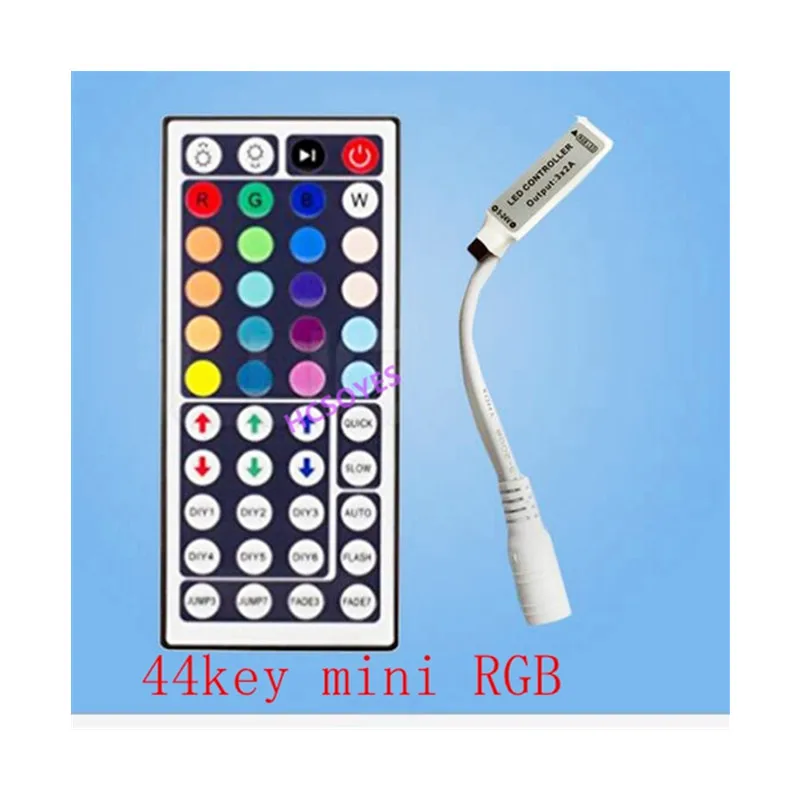 Светодиодный мини контроллер 24 ключа/44 ключа с двойной головкой инфракрасный USB
