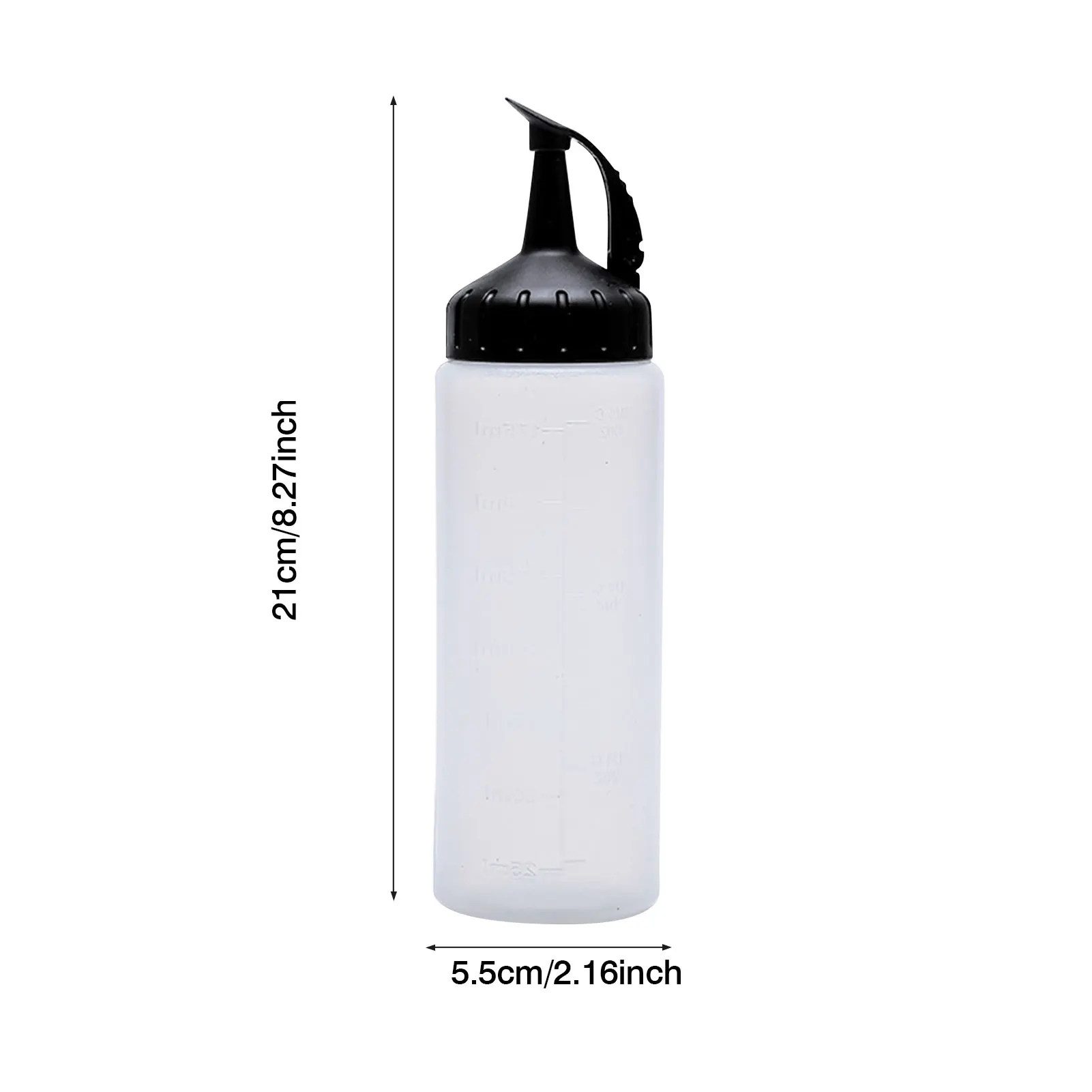

Squeeze Bottles Wide Mouth Leak Proof Refillable Condiment Holder Seasoning Bottle Body Has Scale For Syrups Seasonings Oils