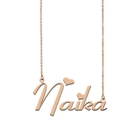 naika name necklace en girls best friends birthday wedding christmas mother days gift