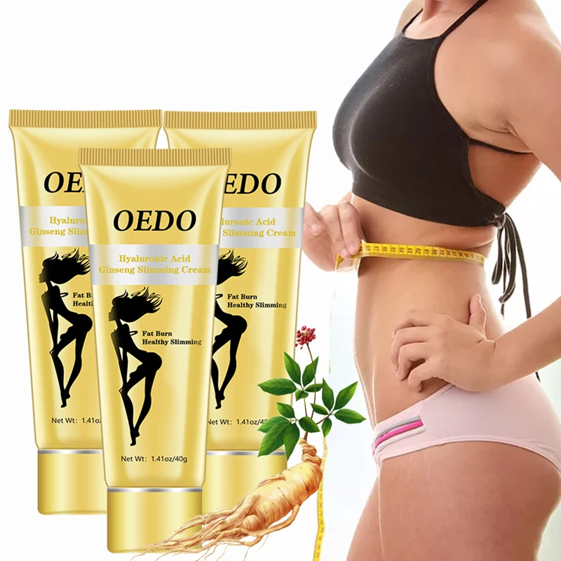 

1/3PCS Hyaluronic Acid Ginseng Slimming Cream Reduce Cellulite Lose Weight Burning Fat Slimming Cream Health Care Burning Creams