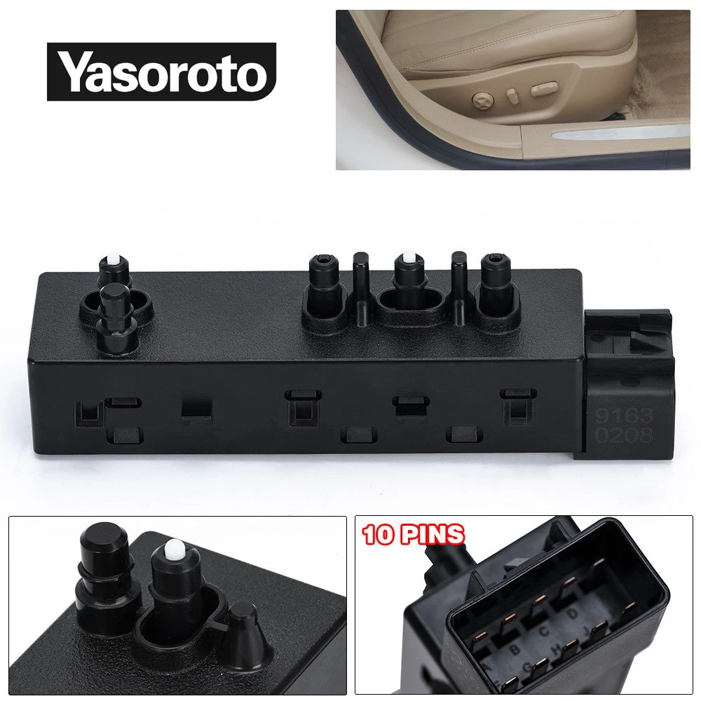 

Front Right Power Seat Switch Fit For Cadillac Chevrolet GMC Buick 2010-2018 12451498