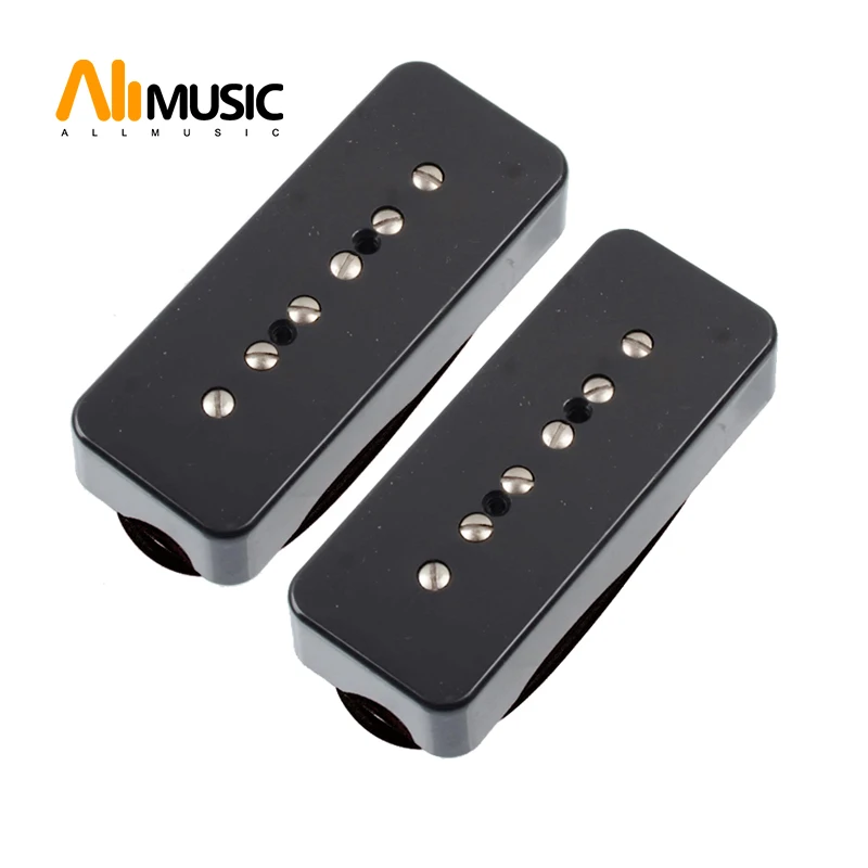 Одновитковая катушка мыло бар доставка для P 90 P90 гитары черного цвета|Детали и