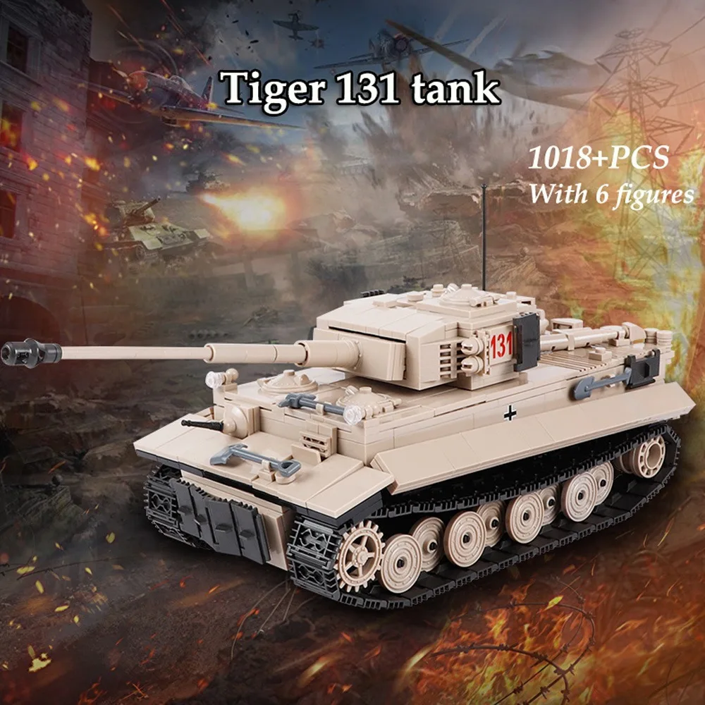 Второй мировой войны тигр 131 Военный танк строительные блоки модель тяжелых