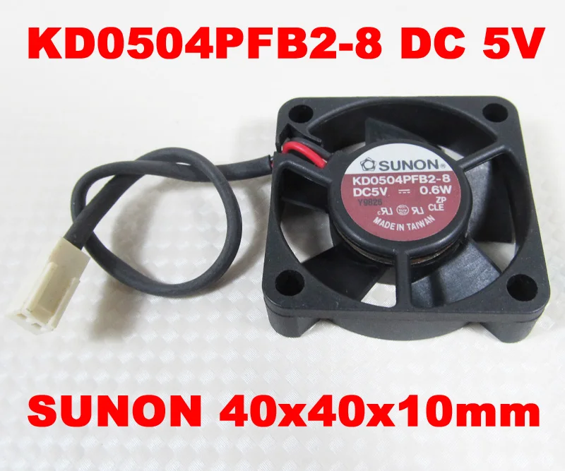 Вентилятор охлаждения SUNON KD0504PFB2-8 40x40x10 мм 4010 DC 5V 0,6 W, 2-контактный разъем, 1 шт.