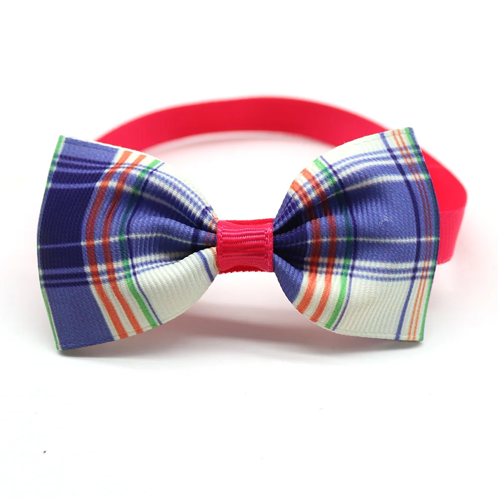 50pcs Dog Cat Bow Ties&ampBowtie Adjustable Classic Plaid Ribbon Collar Accessories Pet Supplies | Дом и сад