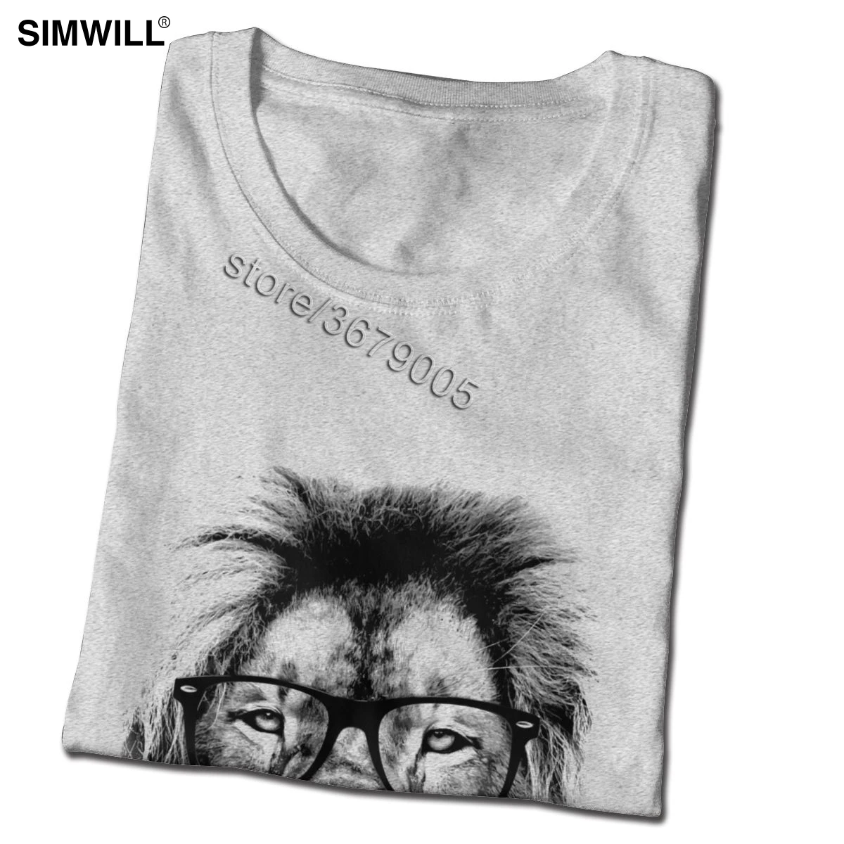 Король Лев из библиотеки футболки Уникальный летний чистый Мужская