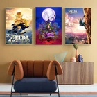 Zelda Легенда видео игра Настенная картина холст картины скандинавские постеры и принты Современная картина маслом эстетический декор комнаты