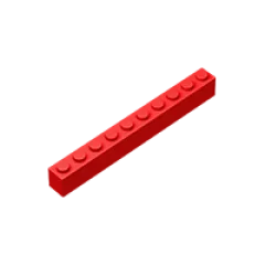 BuildMOC 6111 кирпич 1x10 для строительных блоков детали сделай сам развивающие