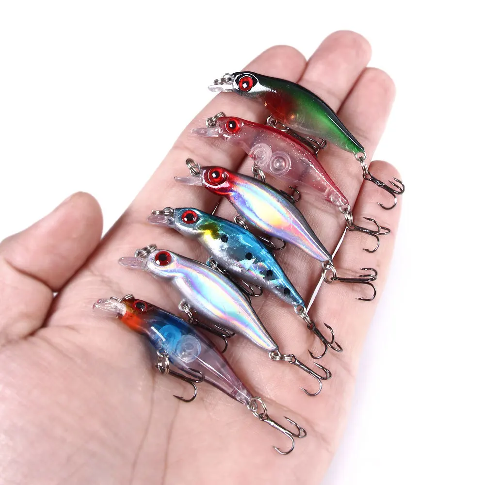 

1 шт., 5 см, 2,7 г, маленький кренкбейт, блесна, топвотер, плавающая искусственная фотография для ловли окуня и щуки