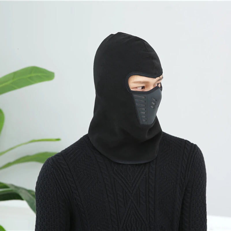 Уличная Зимняя Маска для езды на велосипеде мужчин и женщин Флисовая теплая